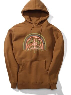 Get Weird In The Woods - Brown Graphic Hoodie Sweatshirt Unisex - Stance